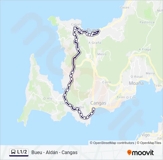 L1/2 Bus Line Map