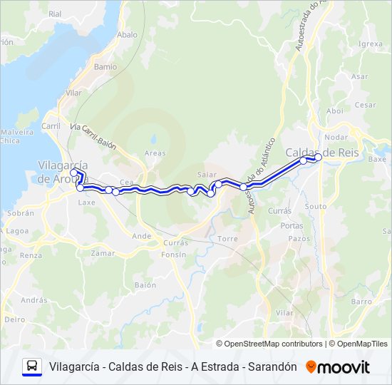 XG86058/59 bus Line Map