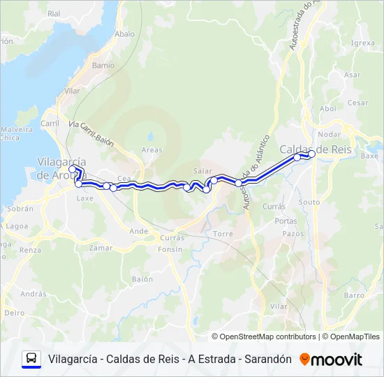 XG86058/59 Bus Line Map
