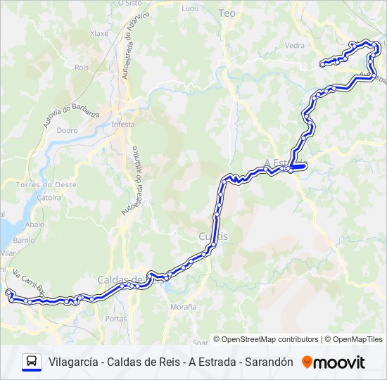 XG86058/59 bus Mapa de línia