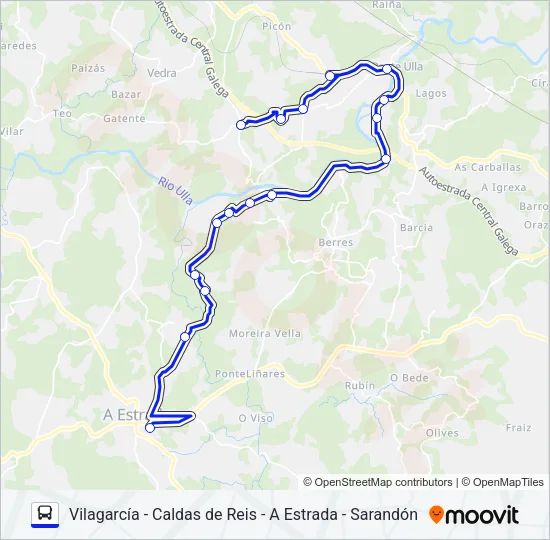 XG86058/59 Bus Line Map