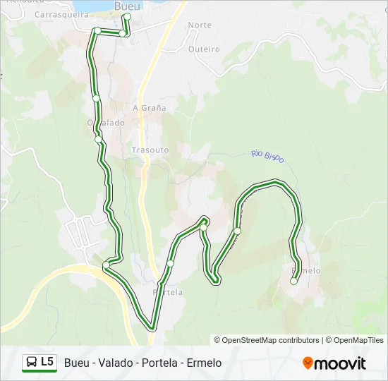 L5 Bus Line Map