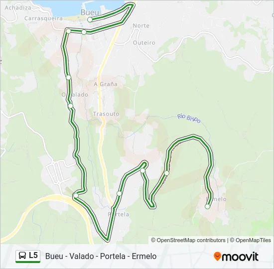 L5 Bus Line Map