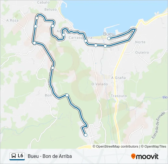 L6 Bus Line Map