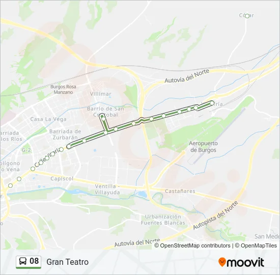 08 Bus Line Map