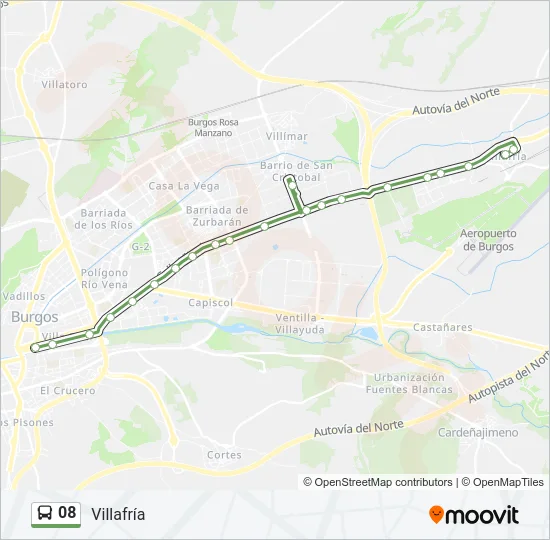 08 Bus Line Map