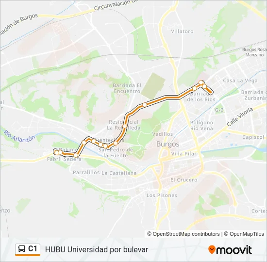 C1 Bus Line Map