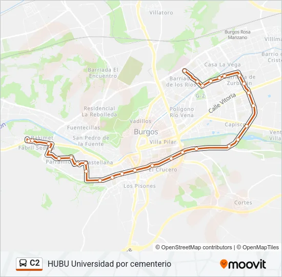 C2 Bus Line Map