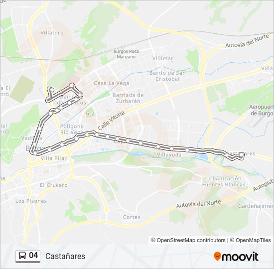 Mapa de 04 de autobús