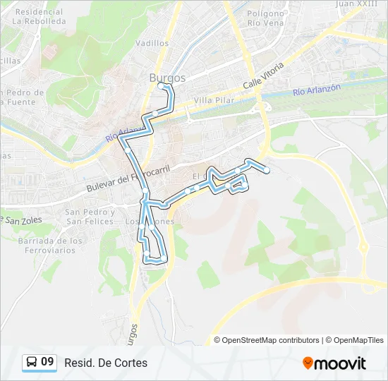09 Bus Line Map