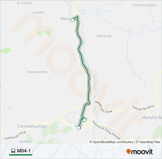 M04-1 bus Line Map