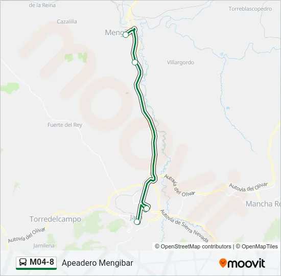 M04-8 Bus Line Map