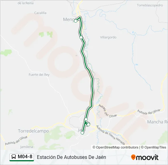M04-8 Bus Line Map