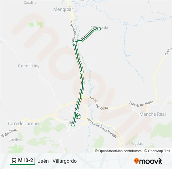 M10-2 Bus Line Map