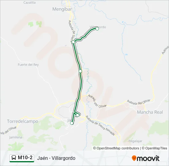M10-2 Bus Line Map