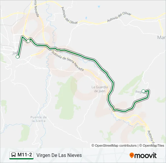 M11-2 Bus Line Map