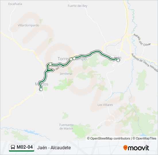 M02-04 bus Line Map