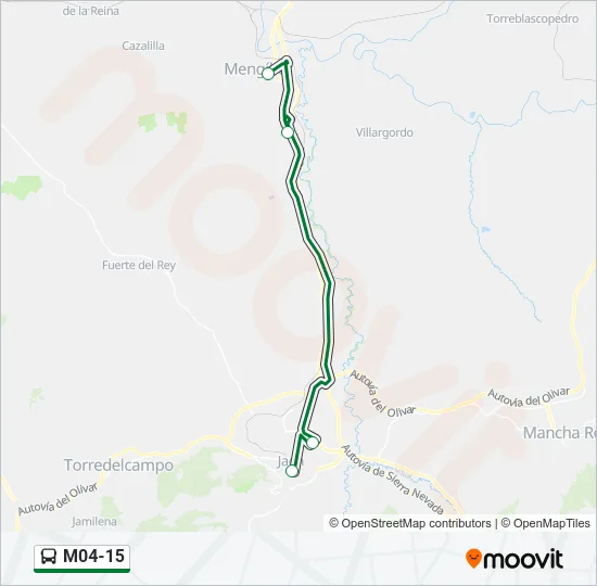M04-15 Bus Line Map