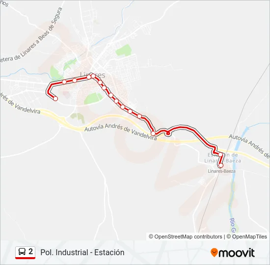 2 Bus Line Map