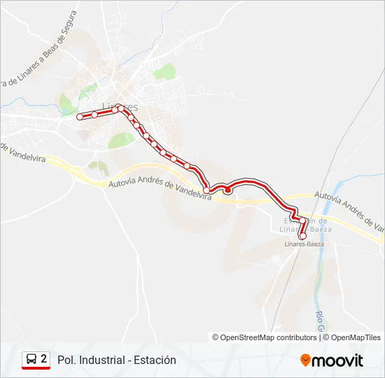 2 Bus Line Map