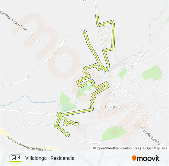4 Bus Line Map