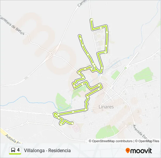 4 Bus Line Map
