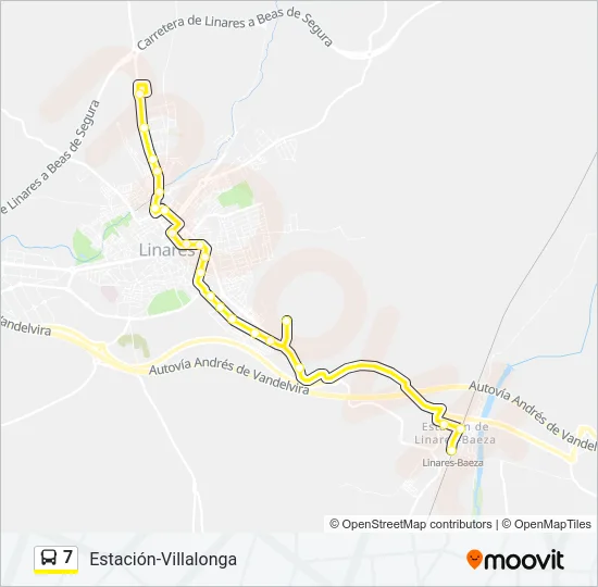 7 Bus Line Map