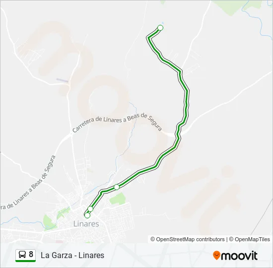 8 Bus Line Map