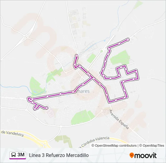 3M Bus Line Map