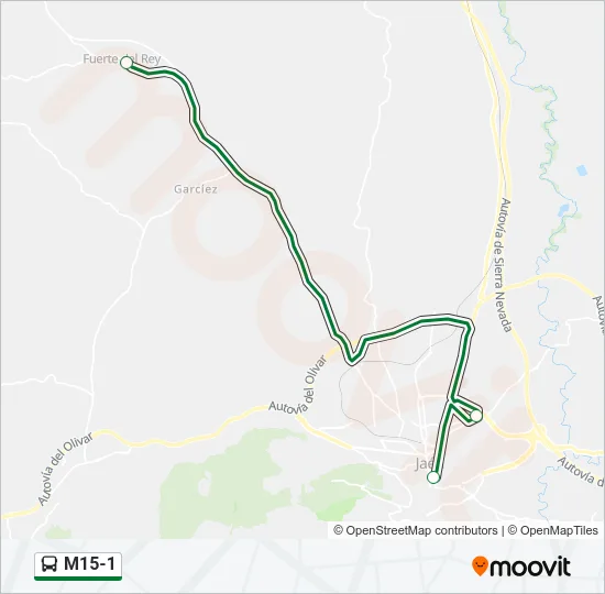 M15-1 Bus Line Map