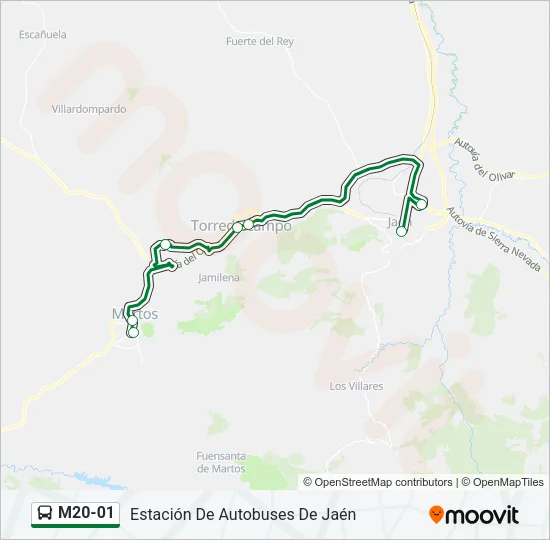 M20-01 Bus Line Map
