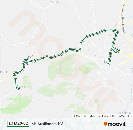 M20-02 Bus Line Map