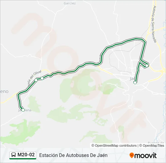 M20-02 Bus Line Map