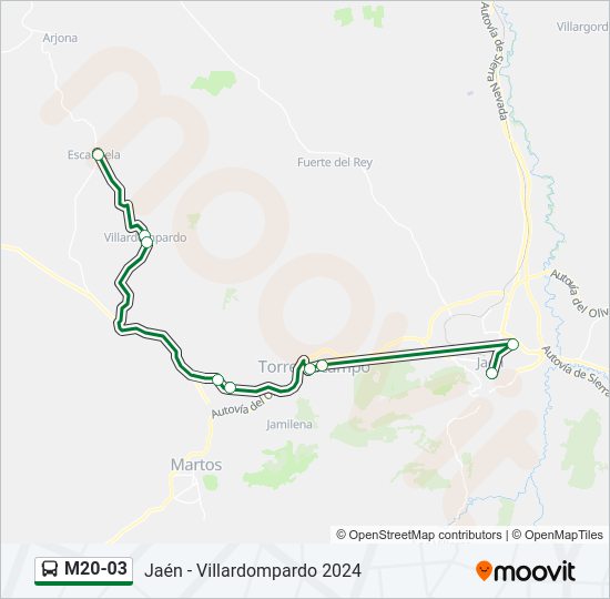 M20-03 bus Line Map