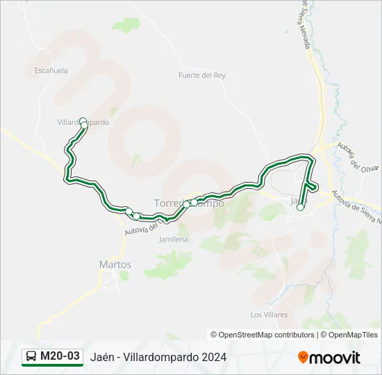 M20-03 Bus Line Map