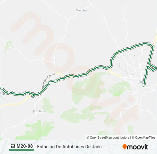 M20-08 Bus Line Map
