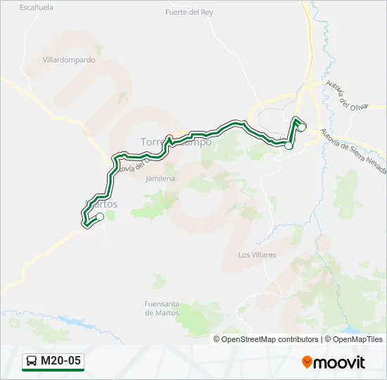 M20-05 Bus Line Map