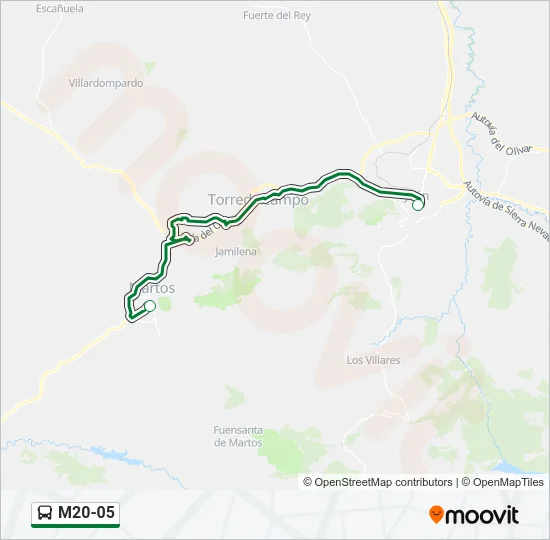 M20-05 Bus Line Map