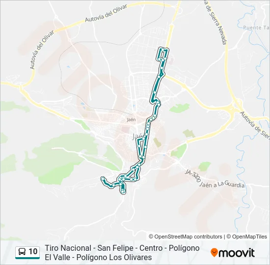 10 Bus Line Map