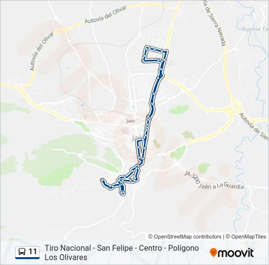 11 Bus Line Map