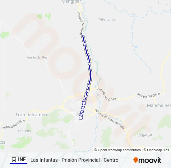 INF Bus Line Map