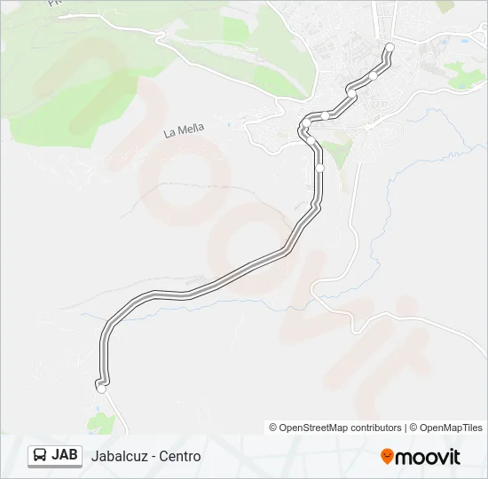 JAB Bus Line Map