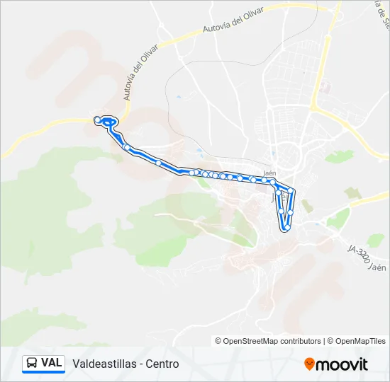 VAL Bus Line Map