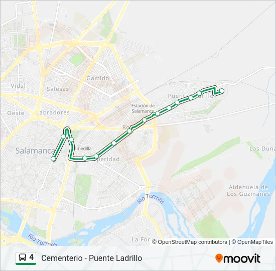 4 Bus Line Map