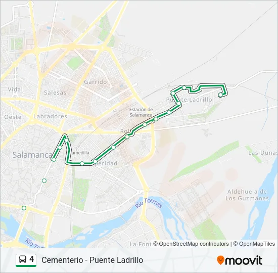 4 Bus Line Map