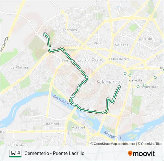 4 Bus Line Map