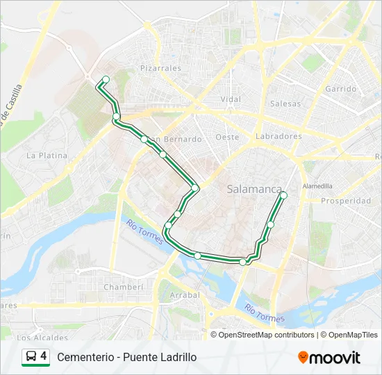 4 Bus Line Map