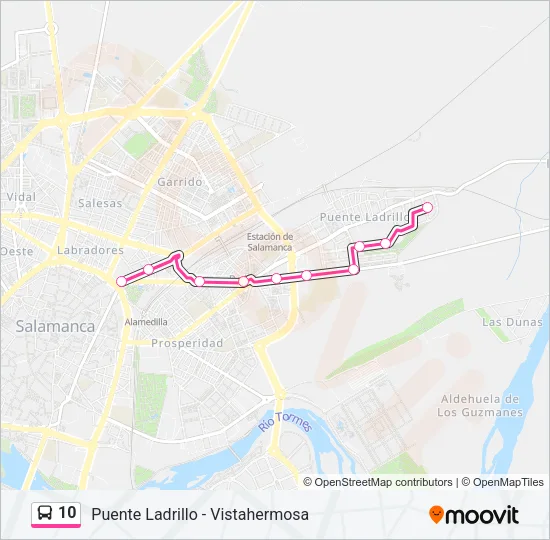 10 Bus Line Map
