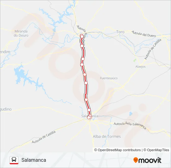 VACL-014 Bus Line Map