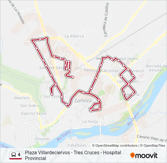 4 Bus Line Map